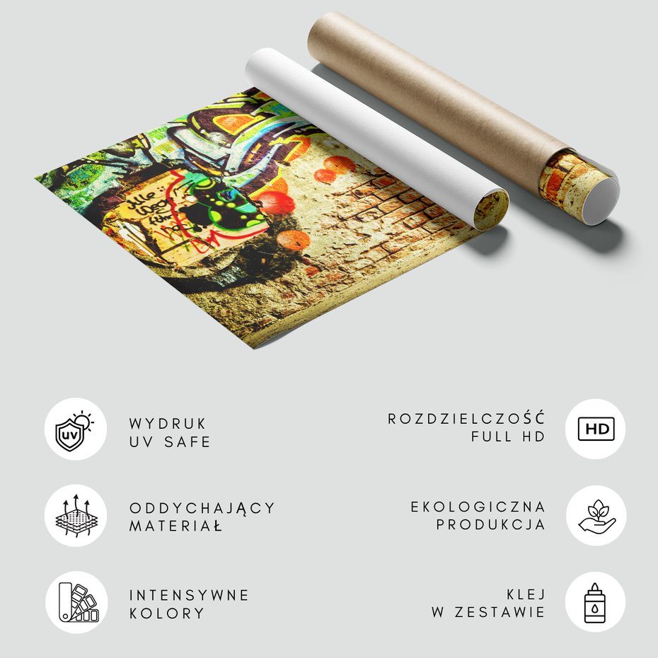 Fototapeta - graffiti, ściana, sztuka