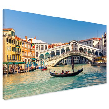 Obraz na płótnie - Wenecja, most, gondola