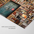Fototapeta - książki, ściana, drzwi