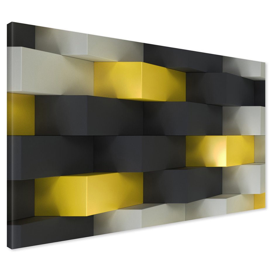 Obraz na płótnie - abstrakcja, sześciany, geometria