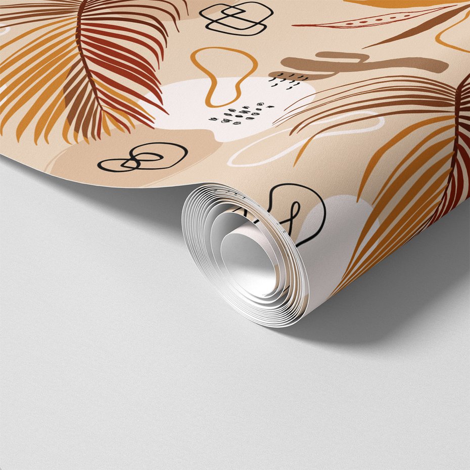 Tapeta - liść, kaktus, abstrakcja