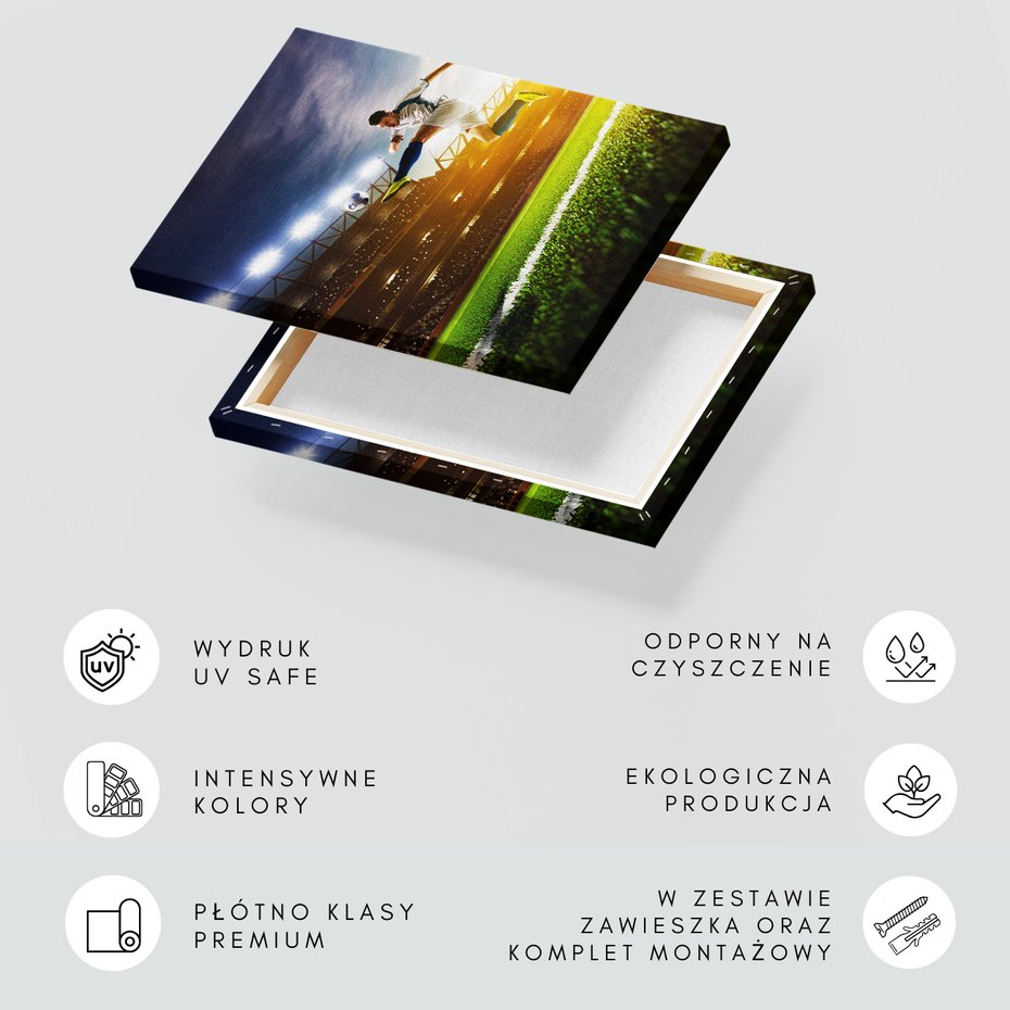 Obraz na płótnie - piłka nożna, sport, stadion