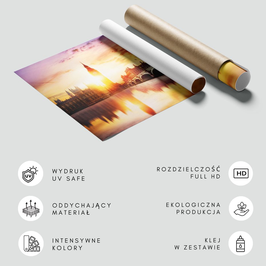 Fototapeta - Big Ben, Londyn, Tamiza