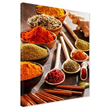 Obraz na płótnie - przyprawy, zioła, jedzenie