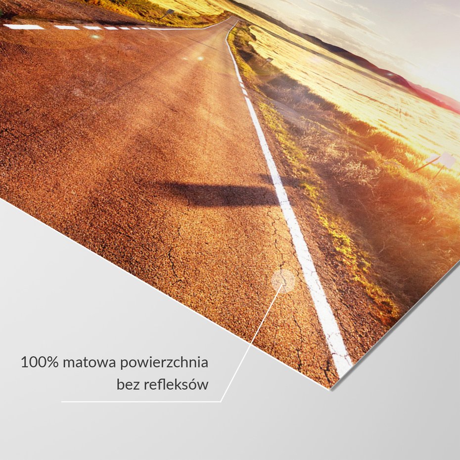 Fototapeta - droga, krajobraz, pola