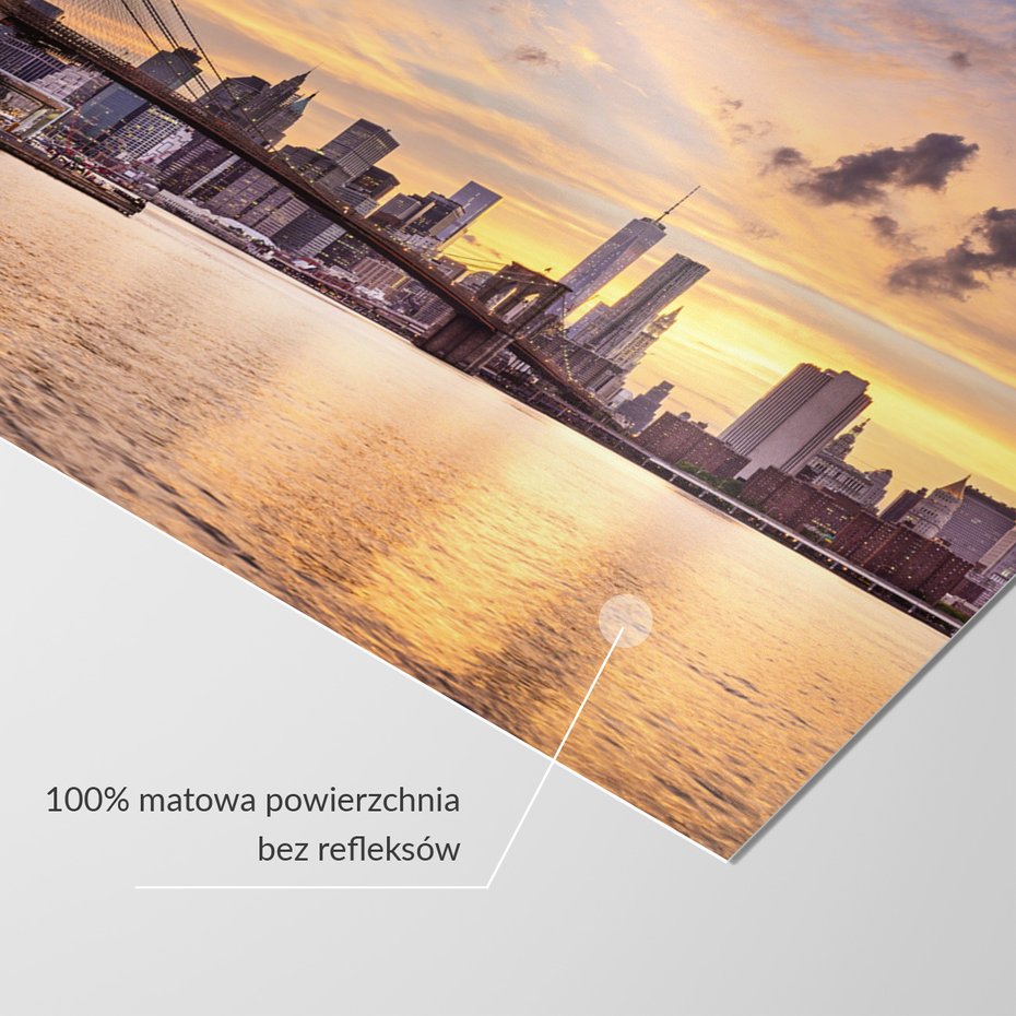 Fototapeta - most Brookliński, Manhattan, panorama