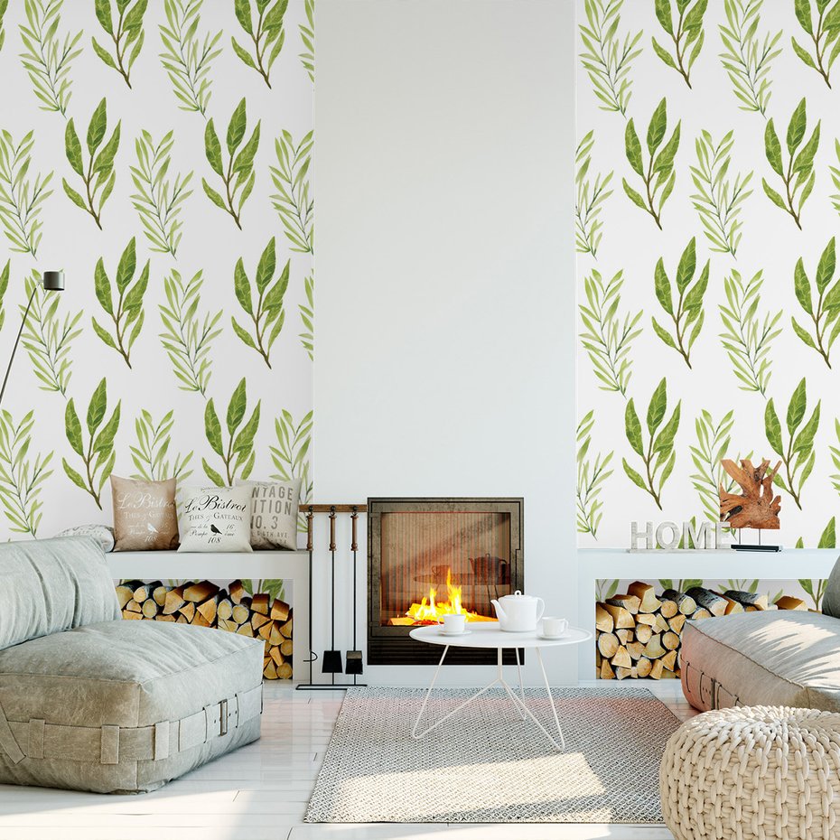 Tapeta - liście, gałązki, natura