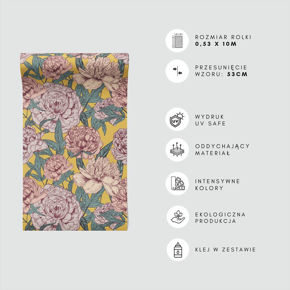 Tapeta - kwiaty, liście, tło