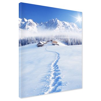 Obraz na płótnie - zima, śnieg, góry