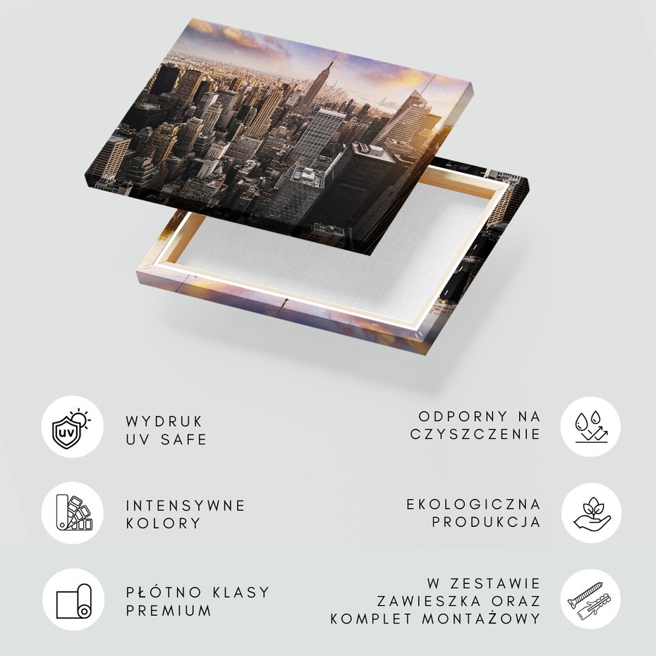 Obraz na płótnie - miasto, budynki, drapacze chmur