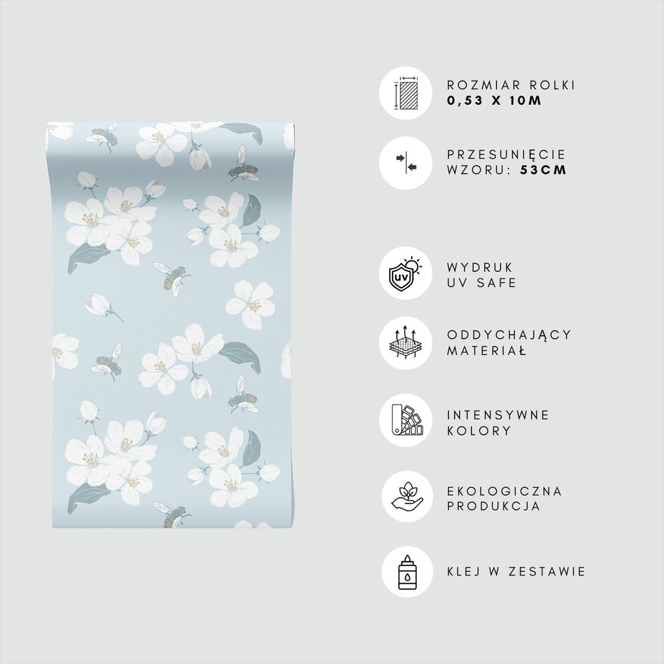 Tapeta - kwiaty, pszczoły, natura