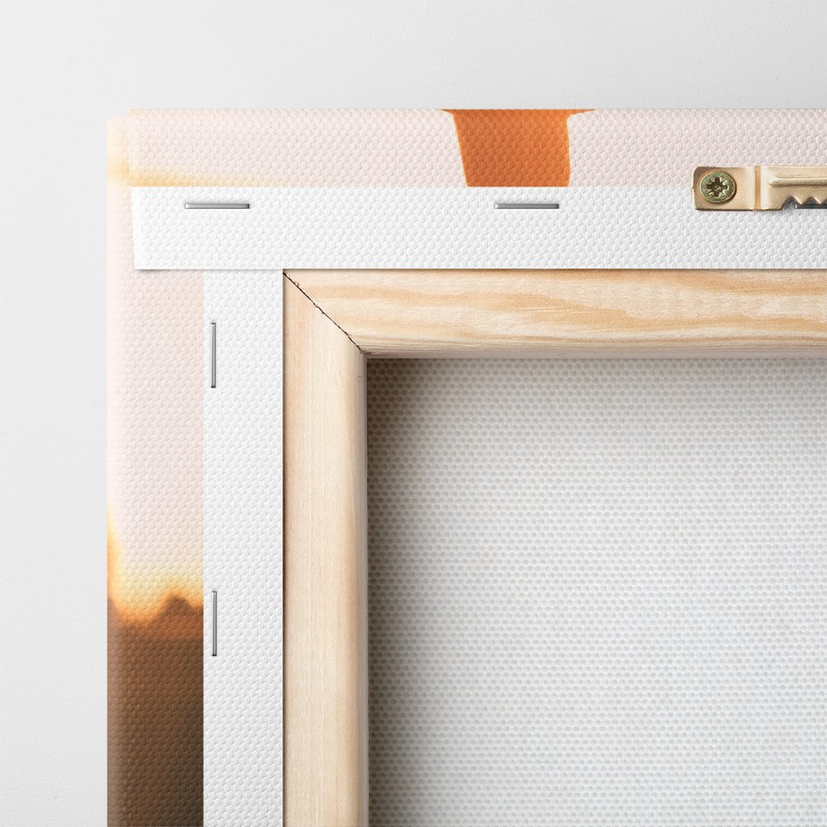 Obraz na płótnie - zachód słońca, miłość, para