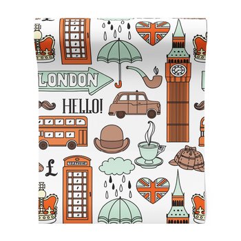 Tapeta - Londyn, taksówka, korona