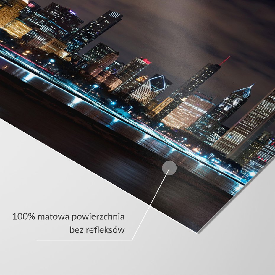 Fototapeta - miasto, noc, panorama