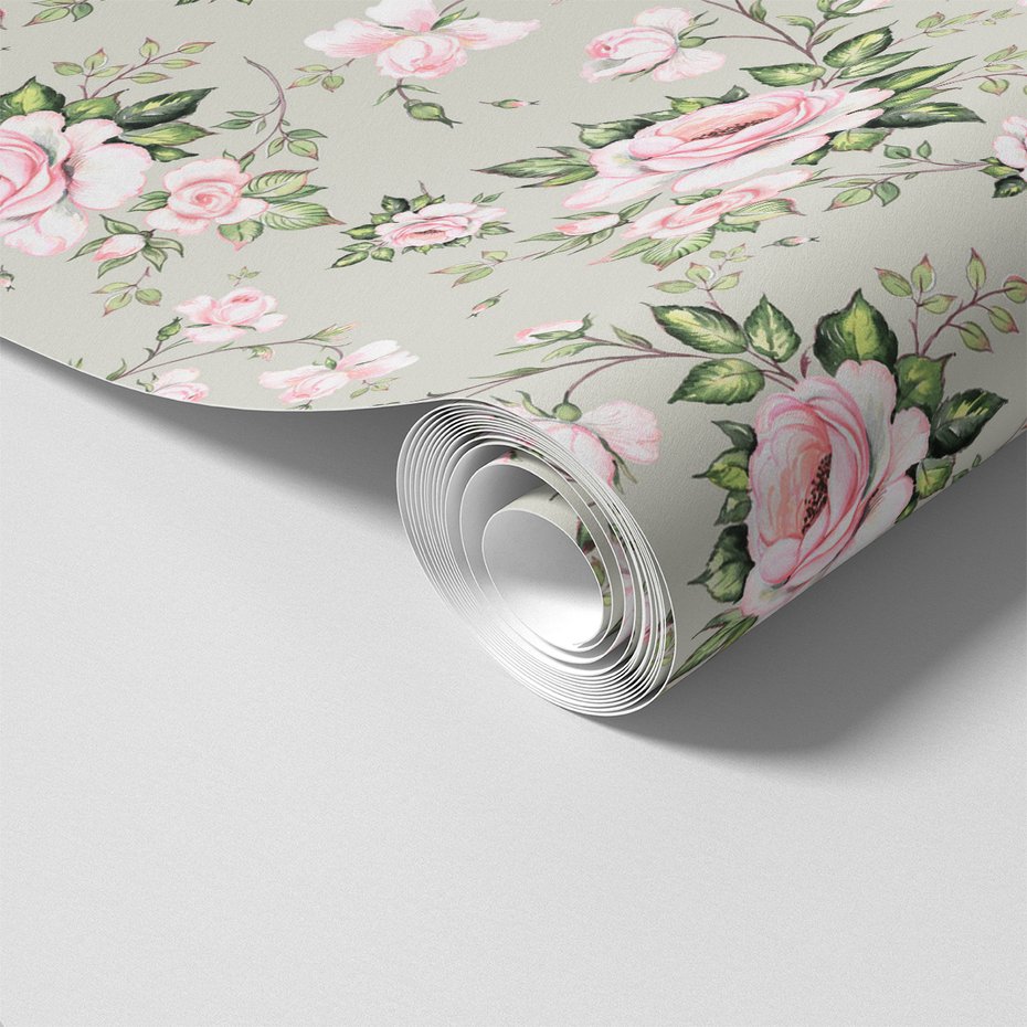 Tapeta - róże, kwiaty, liście