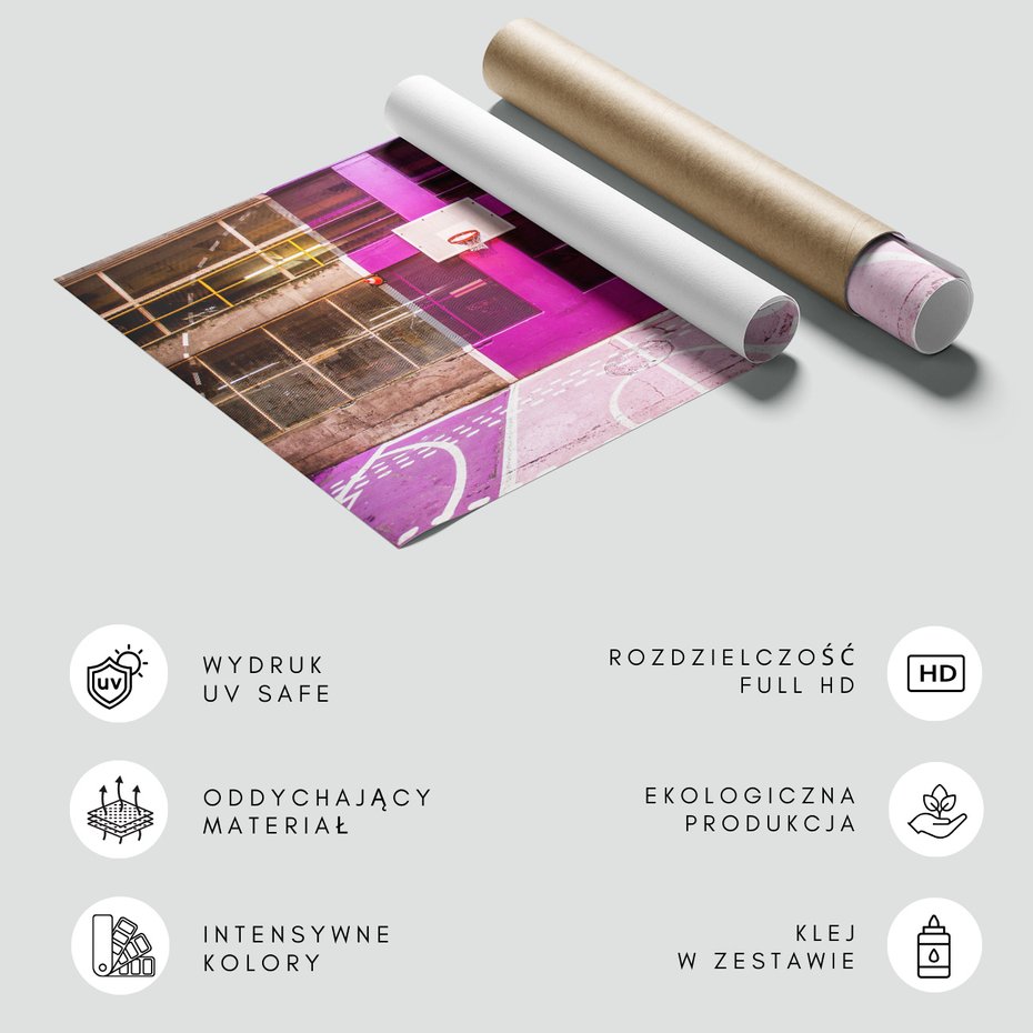 Fototapeta - koszykówka, sport, różowy