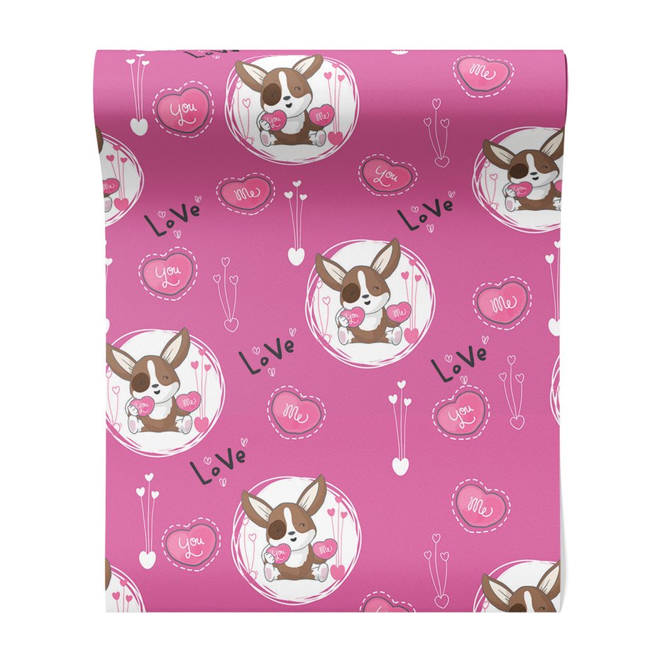 Tapeta - dziecięca, królik, miłość,
