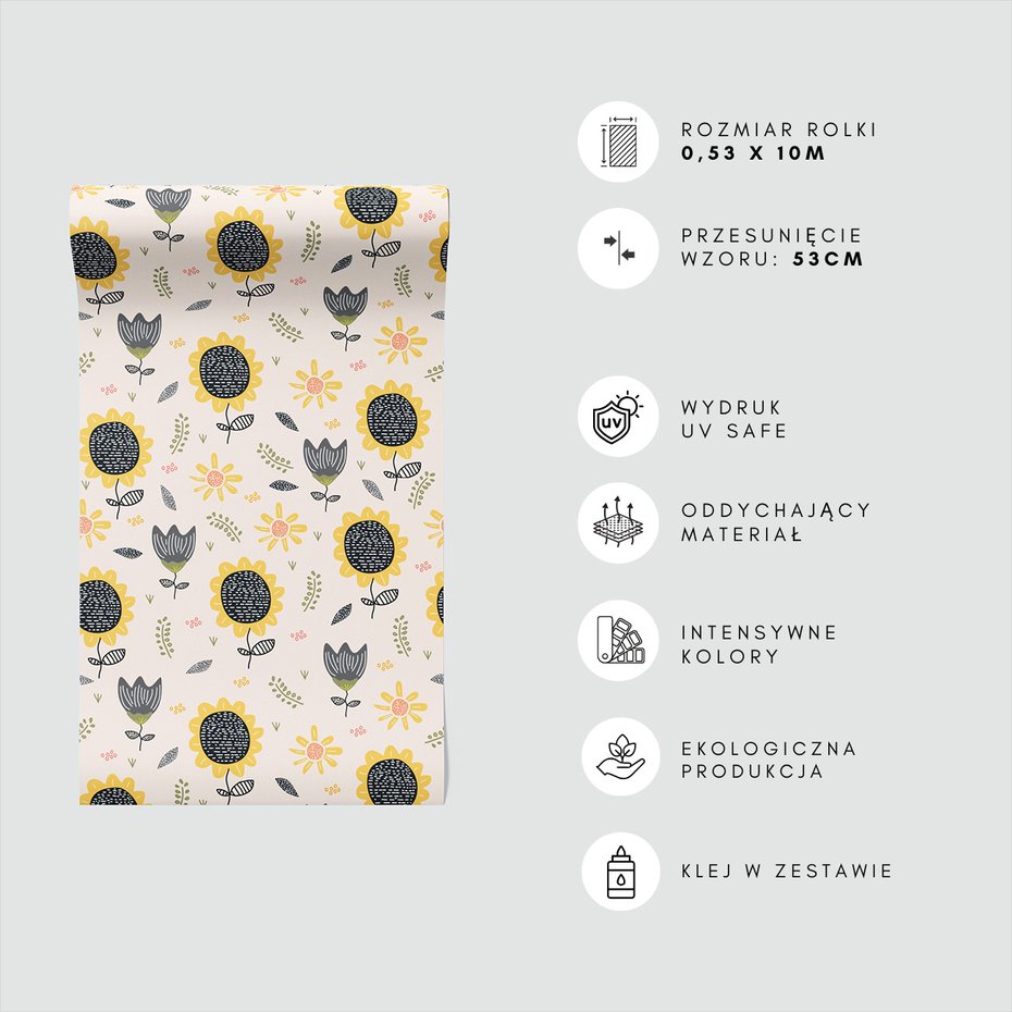 Tapeta - słonecznik, kwiat, liście