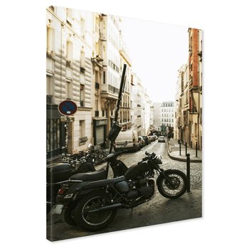 Obraz na płótnie - motocykl, ulica, miasto