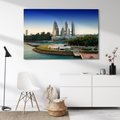 Obraz na płótnie - miasto, budynki, woda