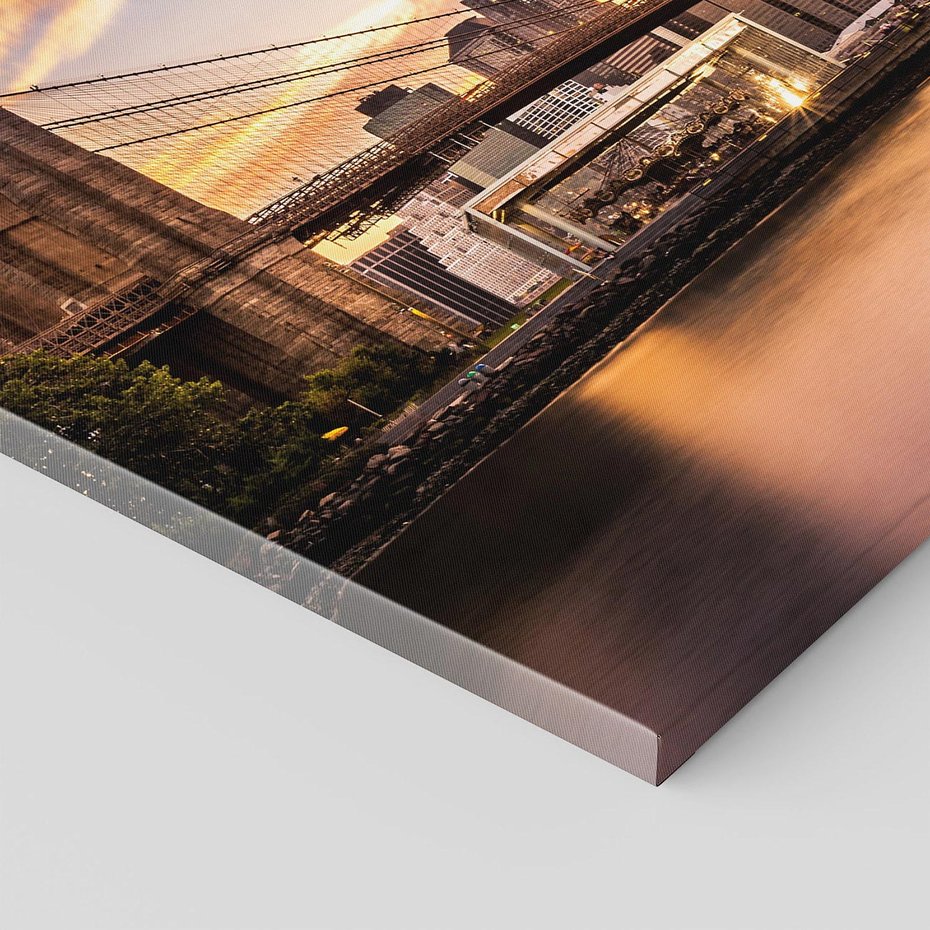 Obraz na płótnie - most, miasto, woda