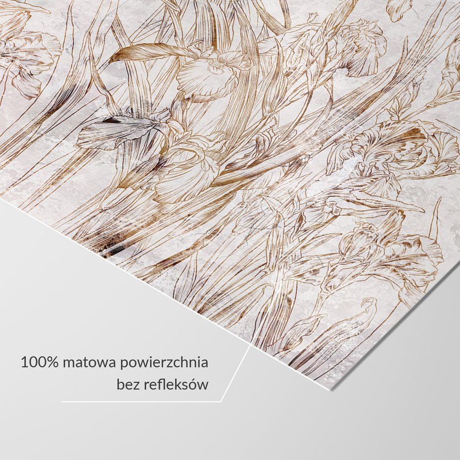 Fototapeta - loft, kwiaty, mural