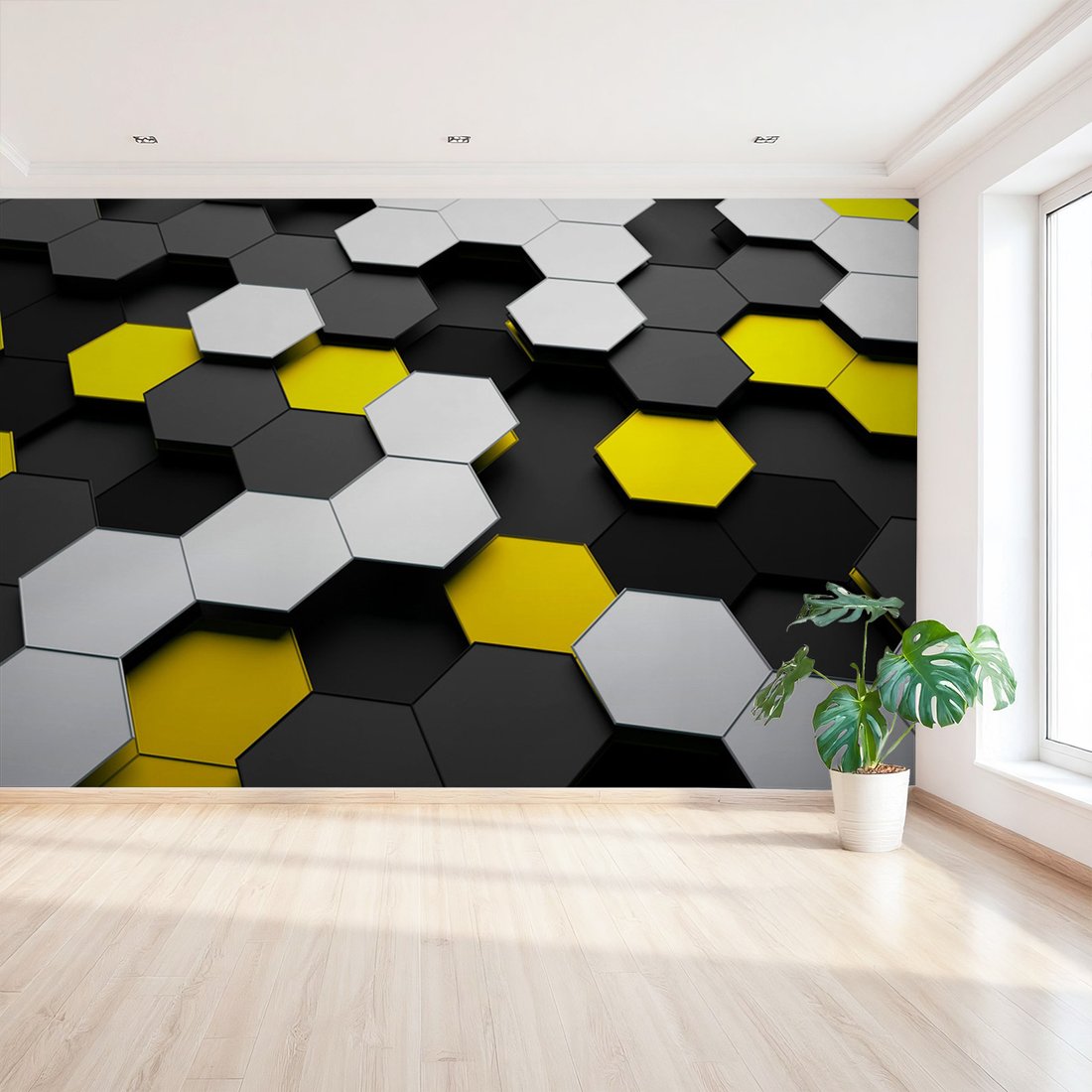 Fototapeta - heksagony, wzór, abstrakcja