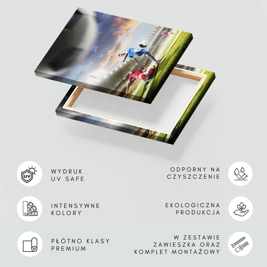 Obraz na płótnie - piłka nożna, sport, stadion