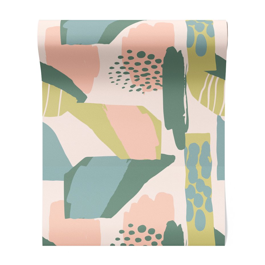 Tapeta - abstrakcja, plamy, kształty