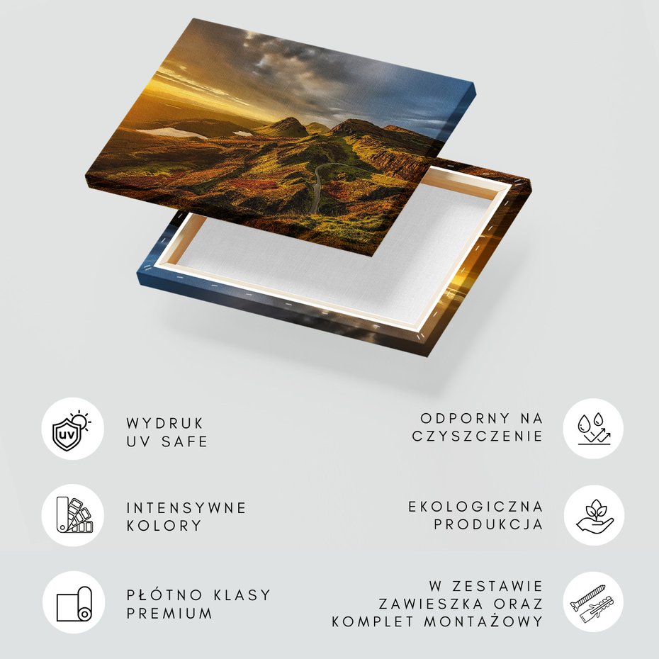 Obraz na płótnie - krajobraz, góry, droga