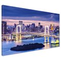 Obraz na płótnie - miasto, most, panorama