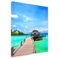 Obraz na płótnie - plaża, morze, pomost