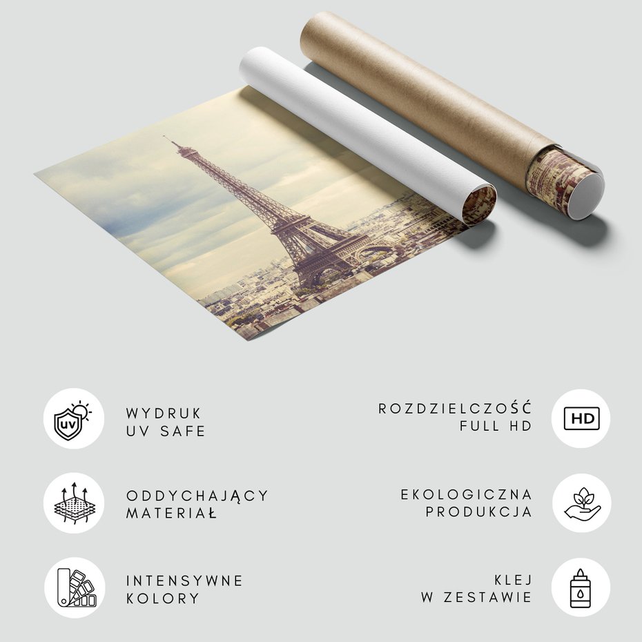 Fototapeta - Paryż, Wieża Eiffla, miasto