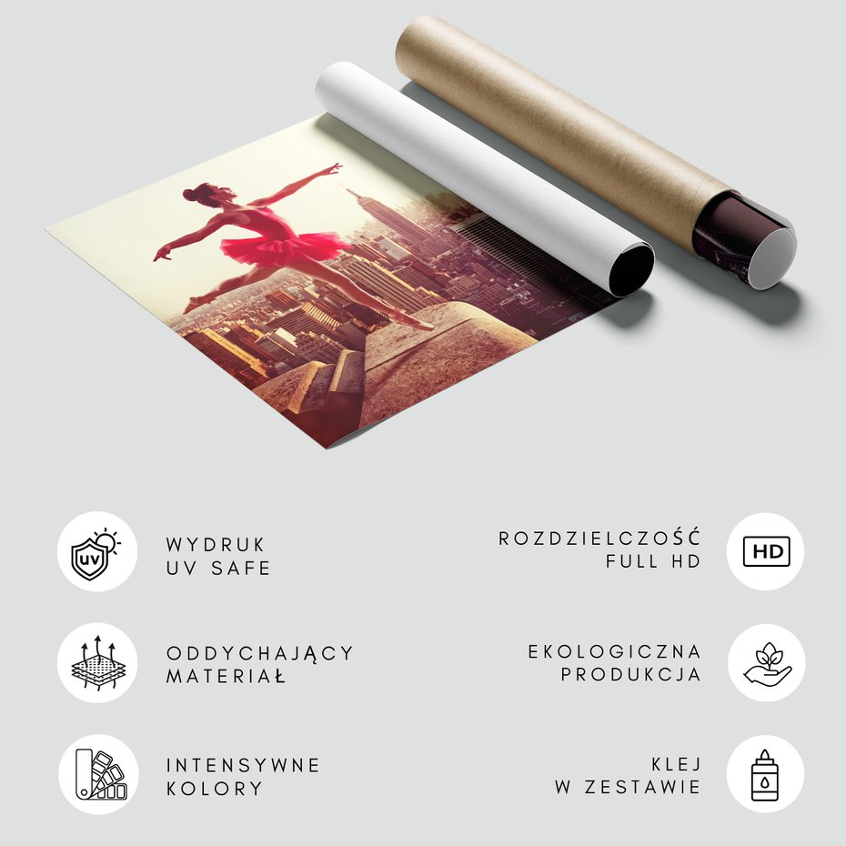 Fototapeta - balerina, miasto, taniec