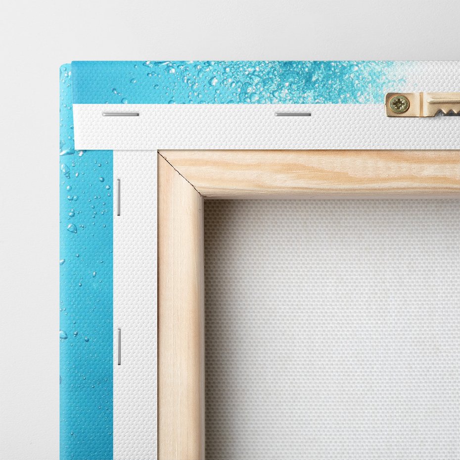 Obraz na płótnie - woda, bąbelki, głębia