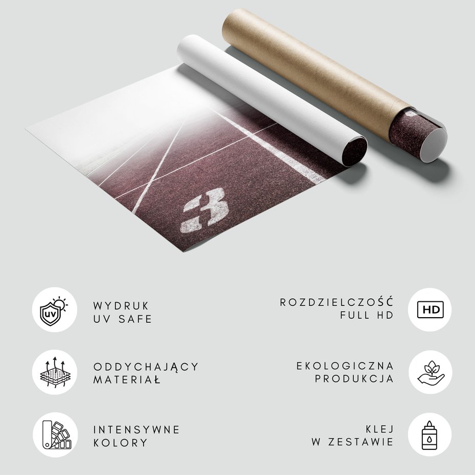 Fototapeta - bieżnia, sport, linia