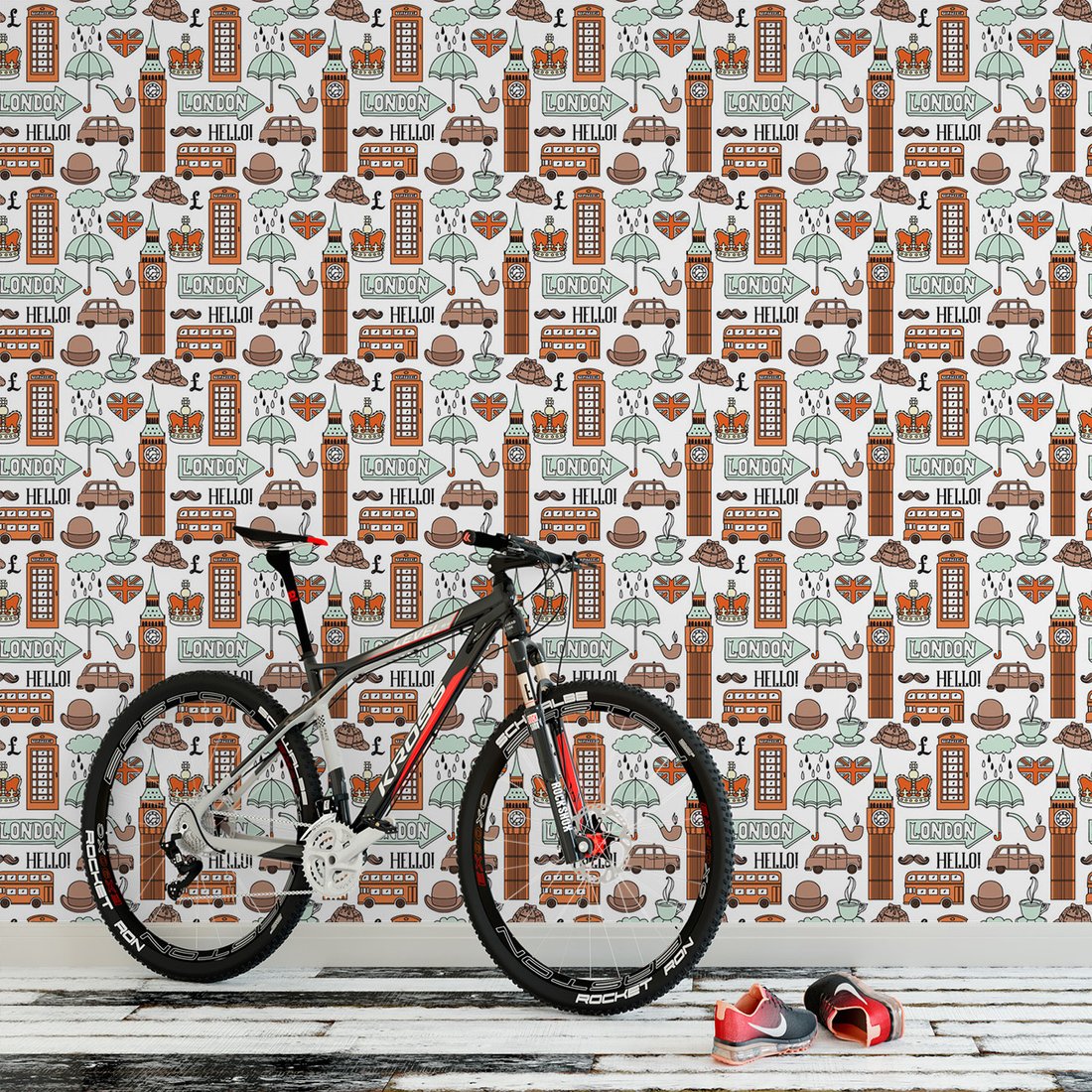 Tapeta - Londyn, autobus, korona