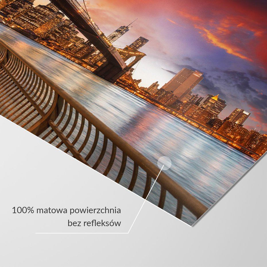 Fototapeta - miasto, most, noc