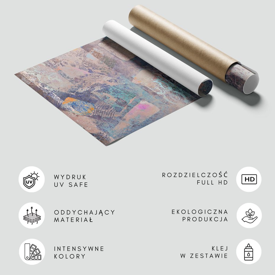 Fototapeta - loft, abstrakcja, akwarela