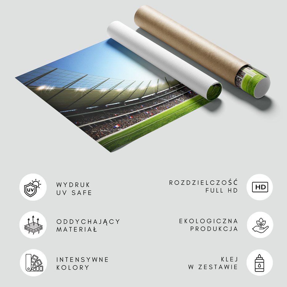 Fototapeta - stadion, piłka nożna, kibice