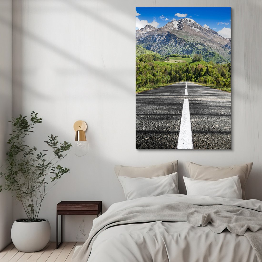 Obraz na płótnie - góry, droga, krajobraz