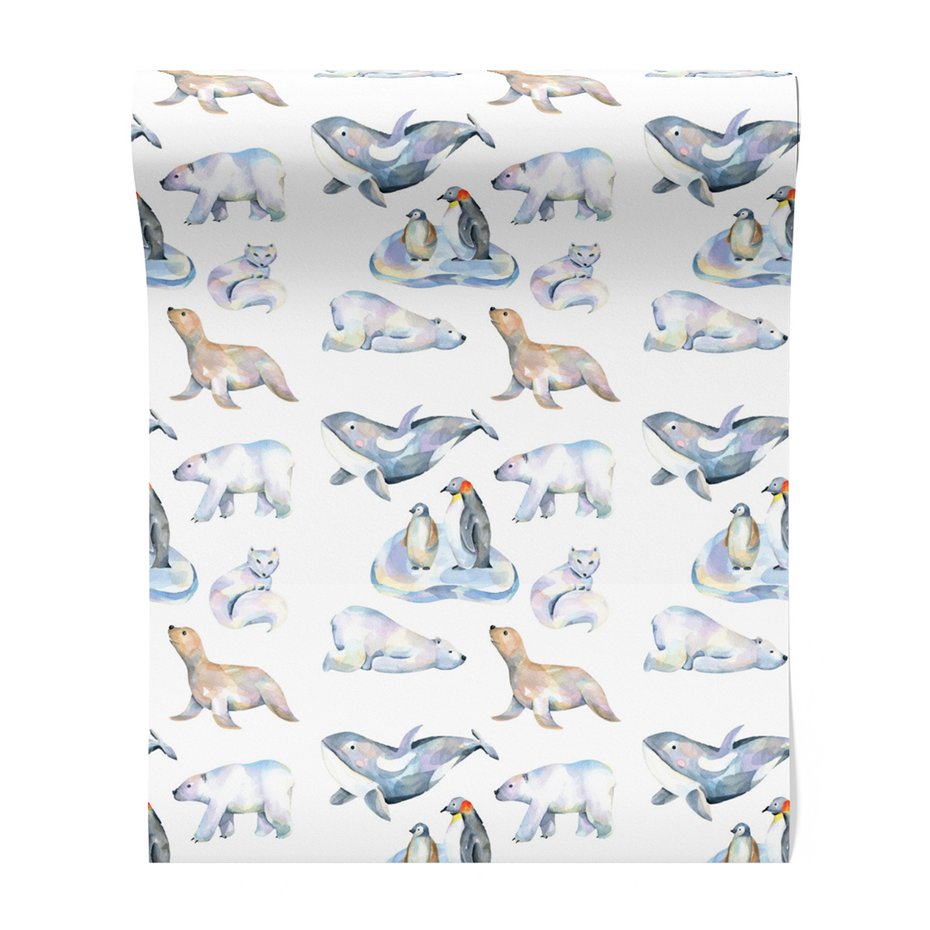 Tapeta - foka, pingwin, niedźwiedź