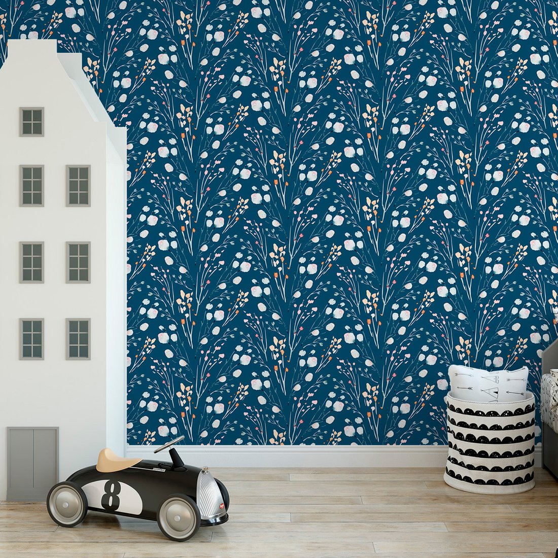 Tapeta - kwiaty, gałązki, natura