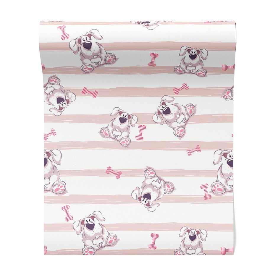 Tapeta - dziecięca, pieski, kości, tło