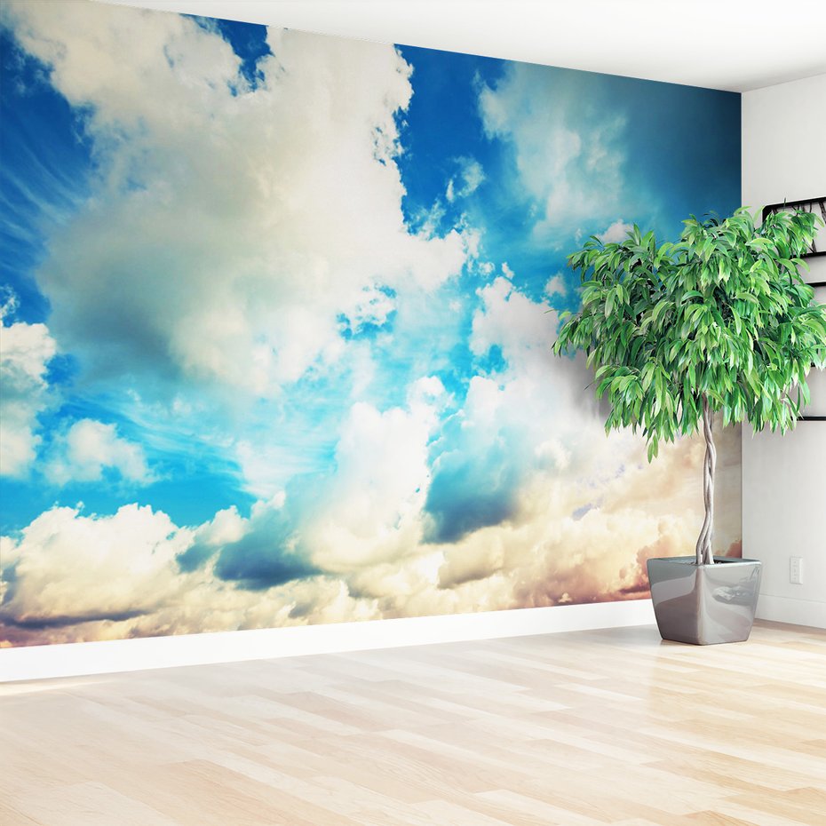 Fototapeta - chmury, niebo, błękitne