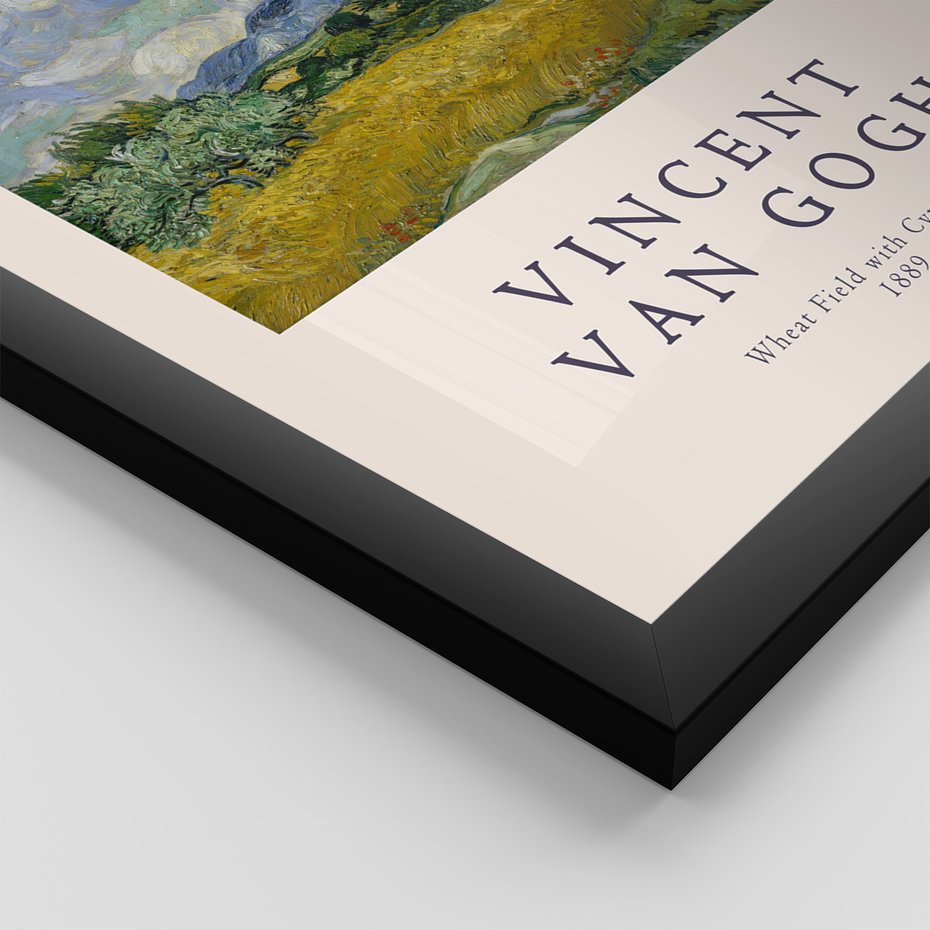 Zestaw obrazy w ramie, plakaty - Van Gogh, obrazy, sztuka - rama czarna