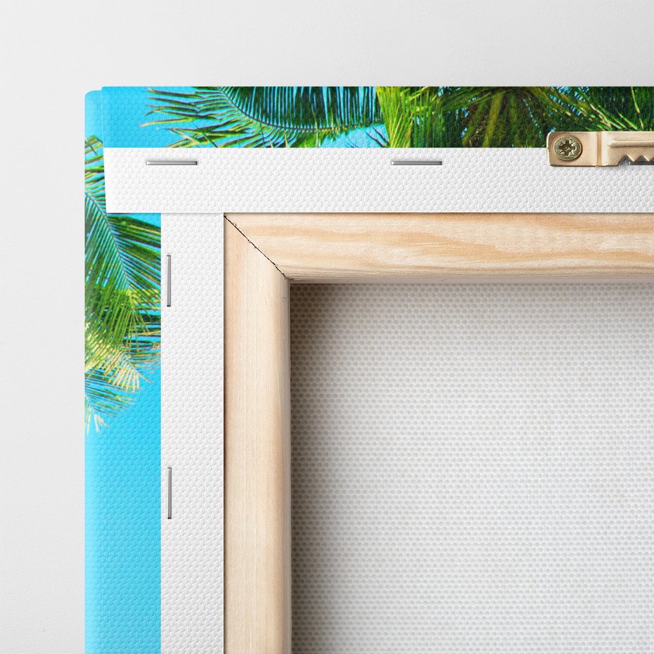 Obraz na płótnie - palma, plaża, morze