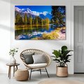 Obraz na płótnie - góry, jezioro, las
