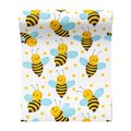 Tapeta - dziecięca, pszczoły, kropki, tło