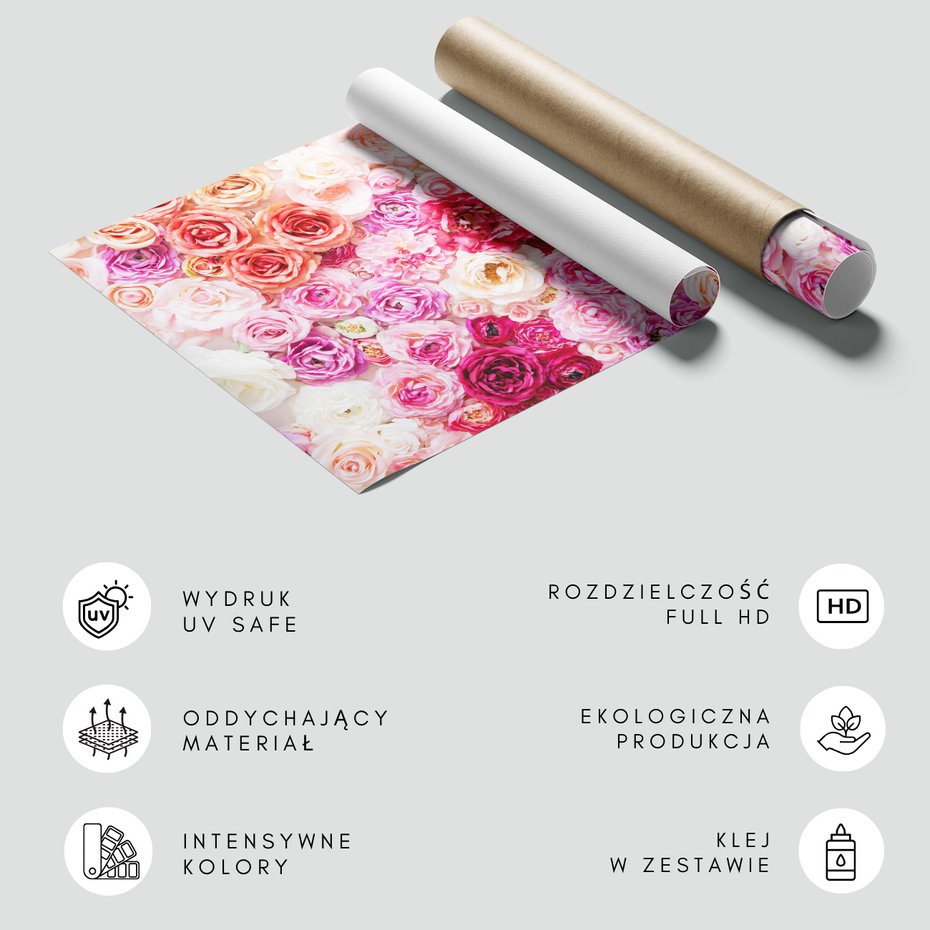 Fototapeta - kwiaty, róże, tło